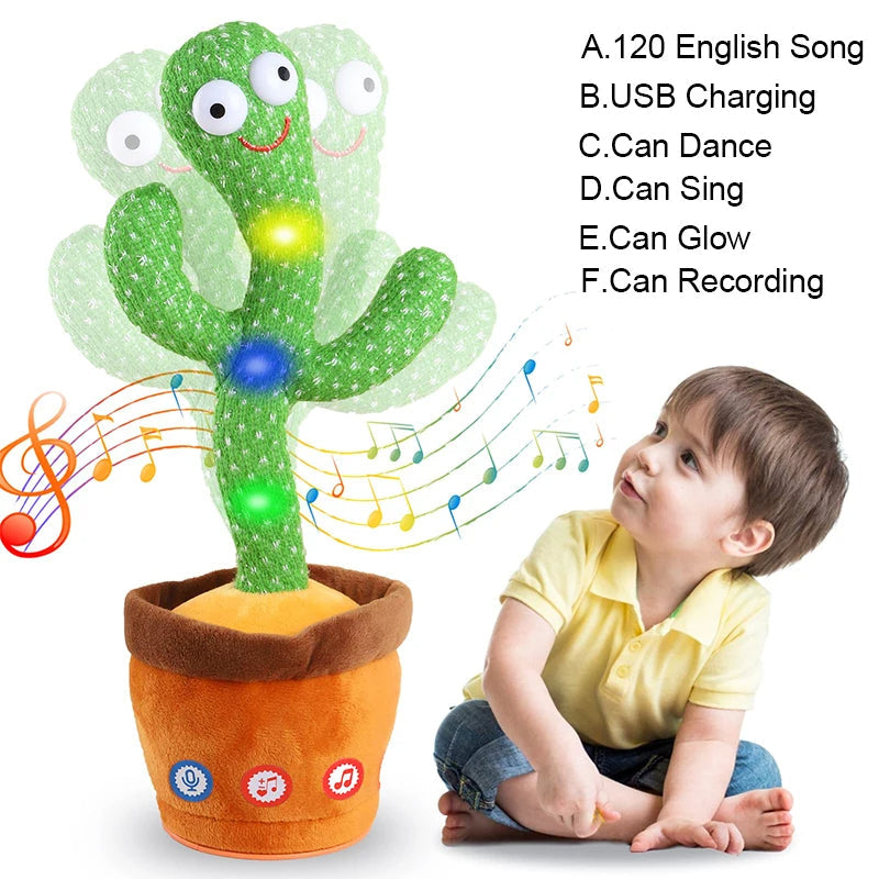 "Rechargeable Dancing Cactus Toy"