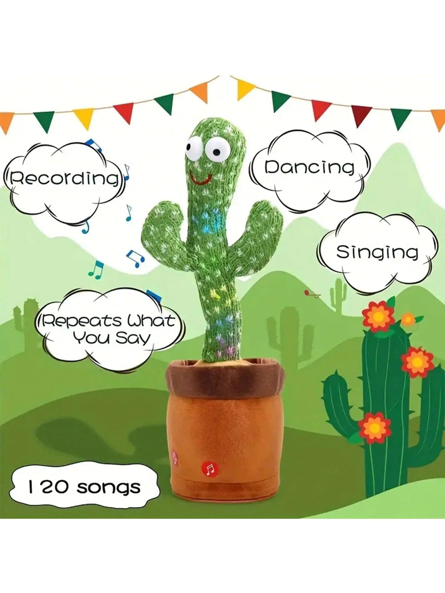 "Rechargeable Dancing Cactus Toy"